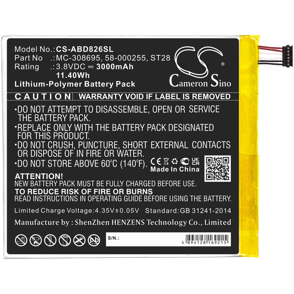 Batterijen Tablet batterijen CS-ABD826SL