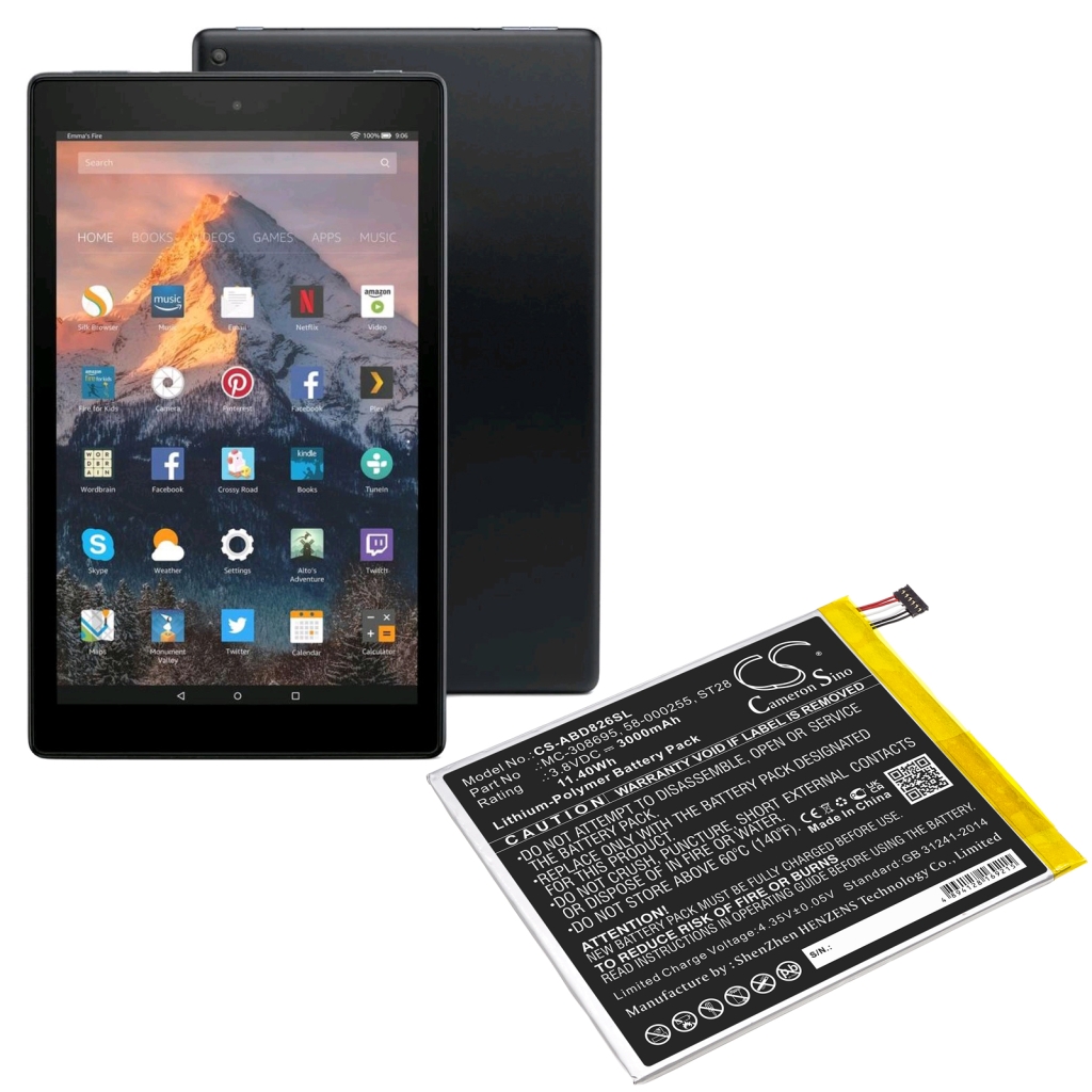 Batterijen Tablet batterijen CS-ABD826SL