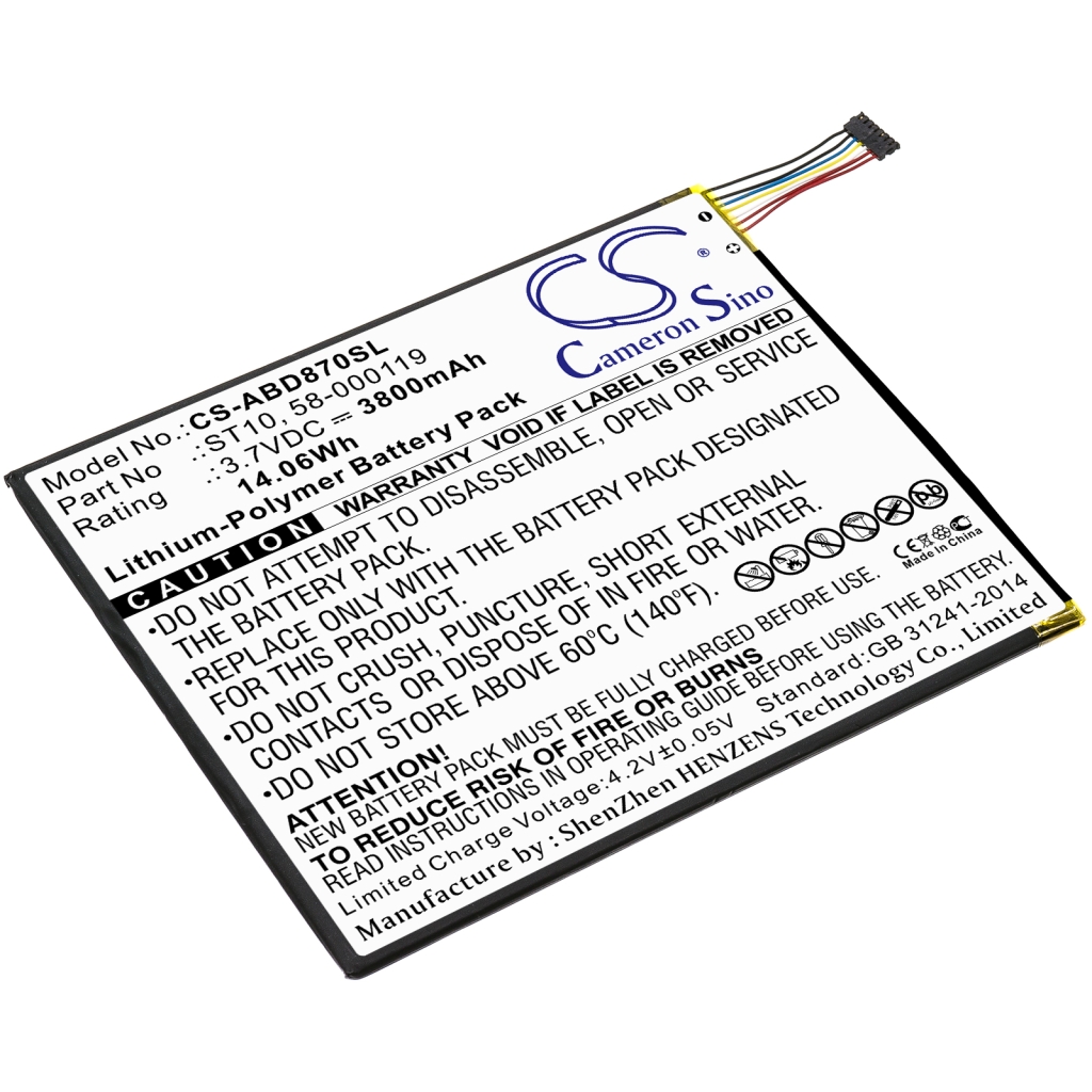 Batterijen Tablet batterijen CS-ABD870SL