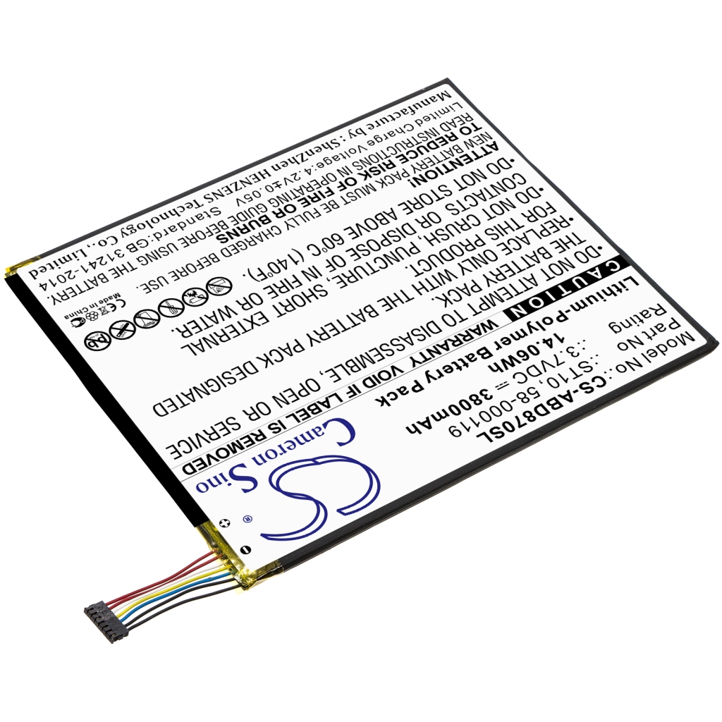 Batterijen Tablet batterijen CS-ABD870SL