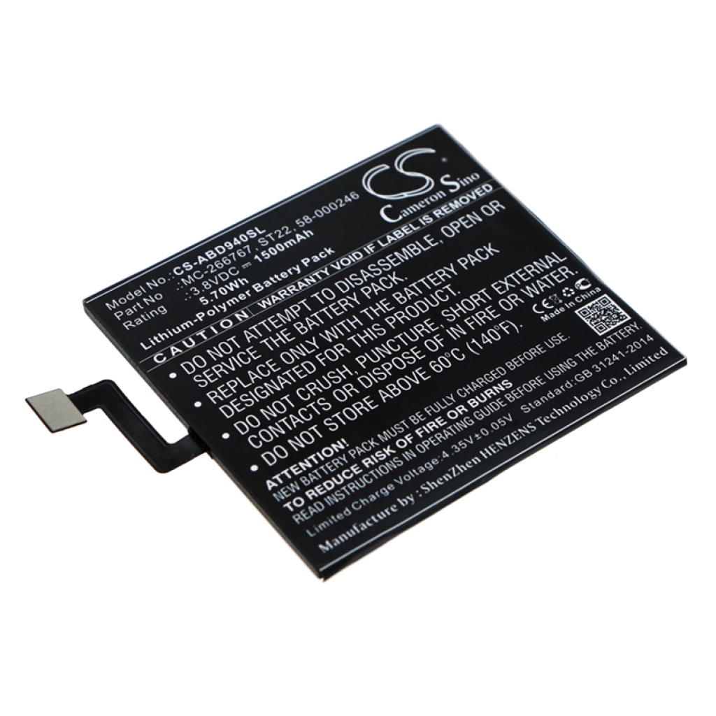Batterijen Tablet batterijen CS-ABD940SL