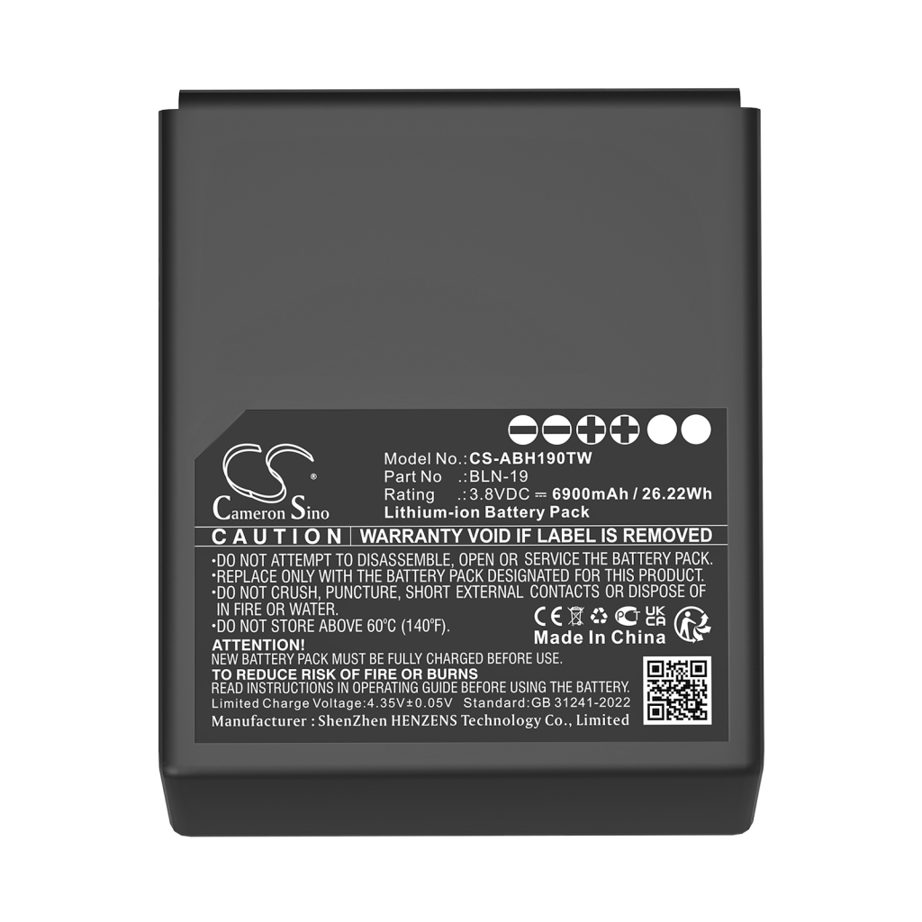 Batterij voor tweerichtingsradio Airbus CS-ABH190TW