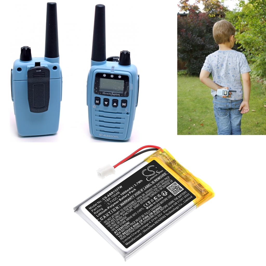 Batterijen Batterij voor tweerichtingsradio CS-ABR133TW