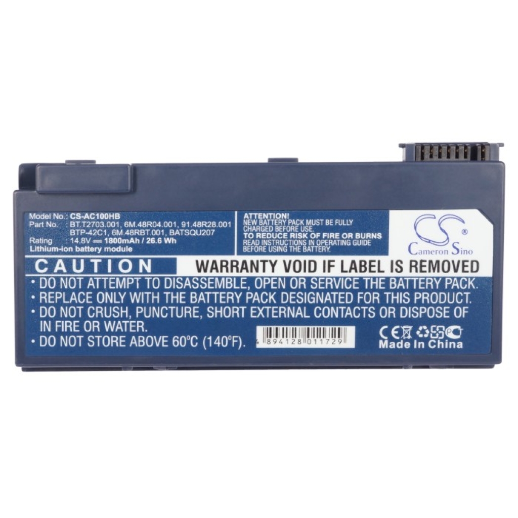 Battery compatible with Acer CS-AC100HB