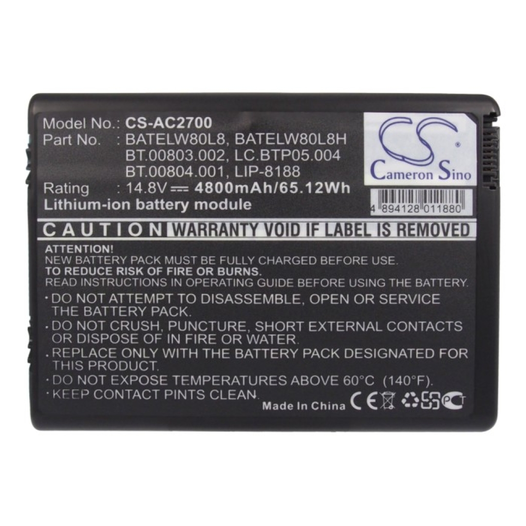 Battery compatible with Acer CS-AC2700