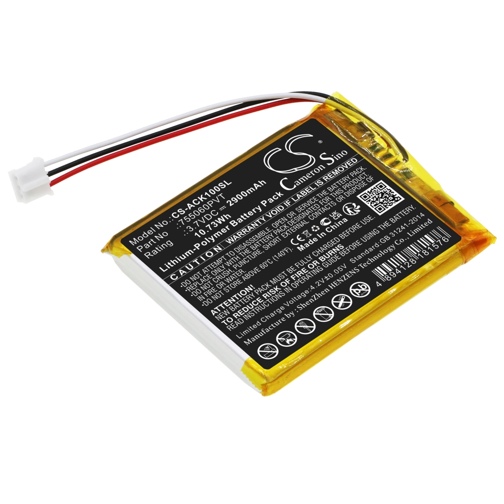 Batterijen Batterij voor apparatuur CS-ACK100SL