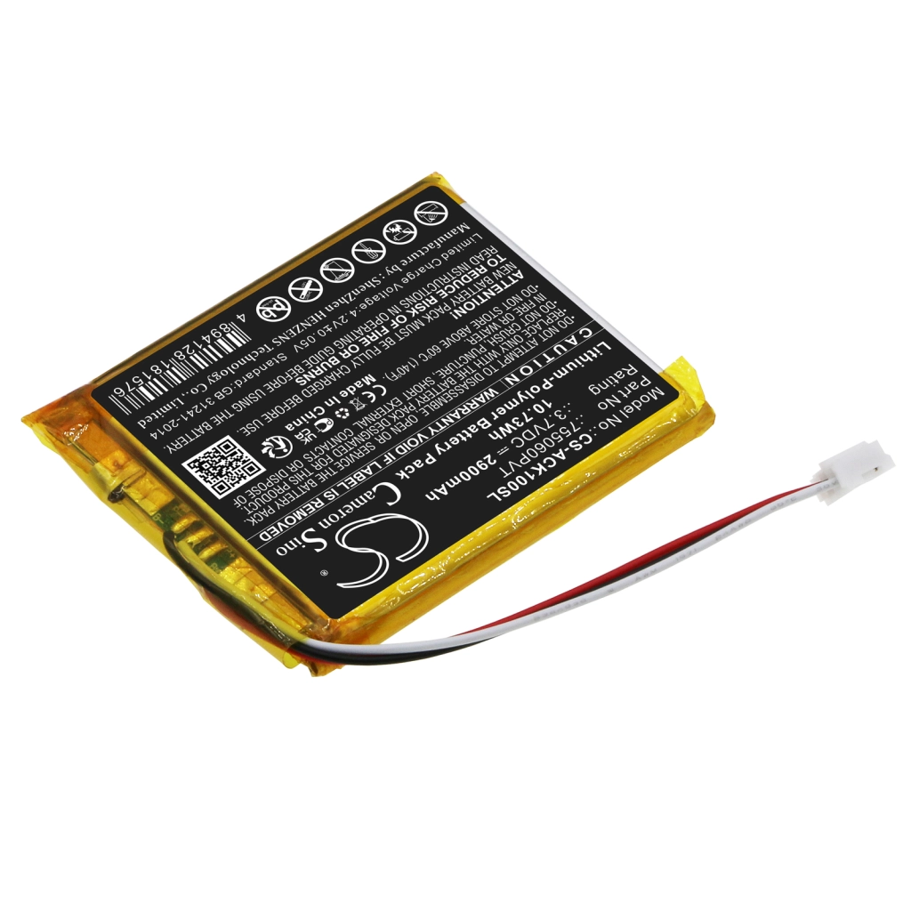 Batterijen Batterij voor apparatuur CS-ACK100SL
