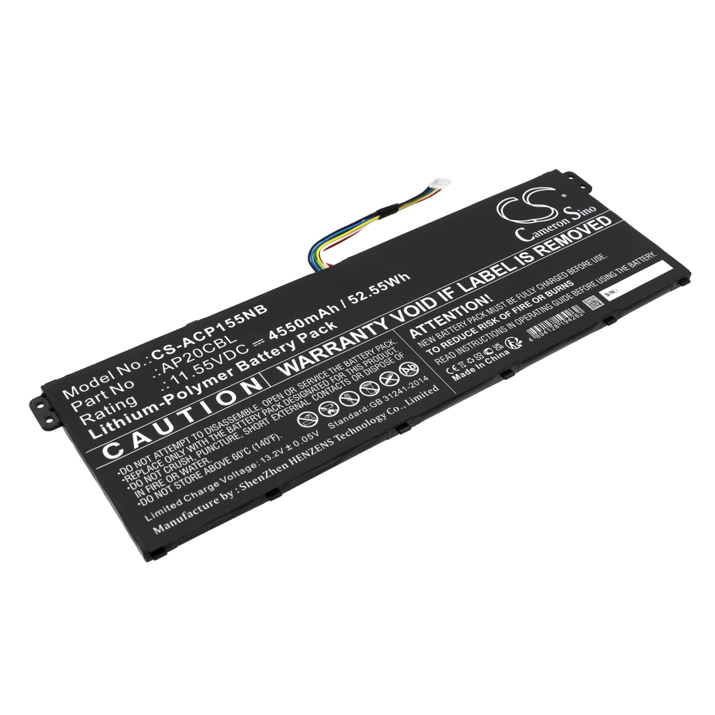 Compatibele batterijvervanging voor Acer AP20CBL