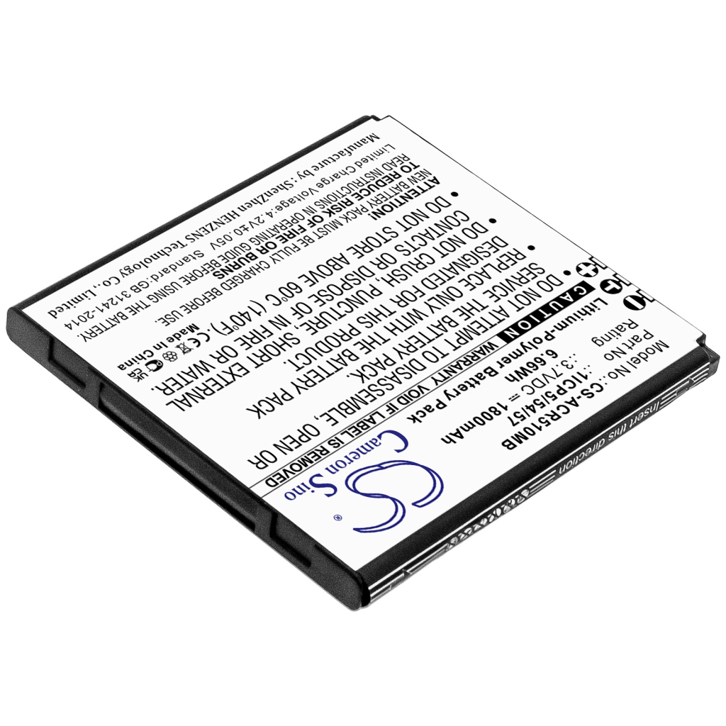 Compatibele batterijvervanging voor Angelcare 1ICP5/54/57