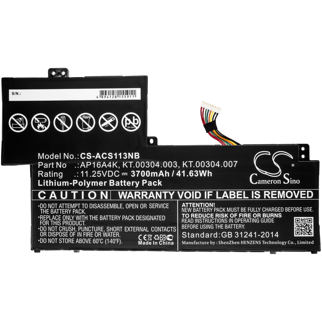 Batterij Vervangt KT.00304.003