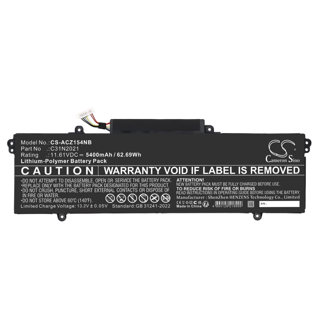 Notebook batterij Asus CS-ACZ154NB
