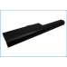 End-on view long slim battery with rounded curved top shell cross-section