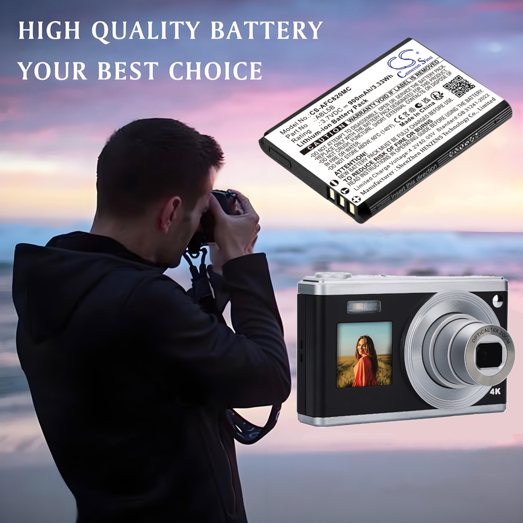 Compatible battery replacement for AgfaPhoto ABL5B