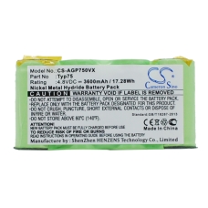 Compatibele batterijvervanging voor AEG TYP75