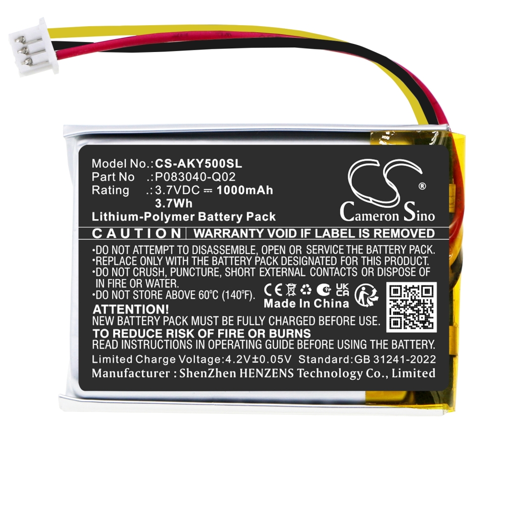 Batterij voor draadloze headset AKG CS-AKY500SL