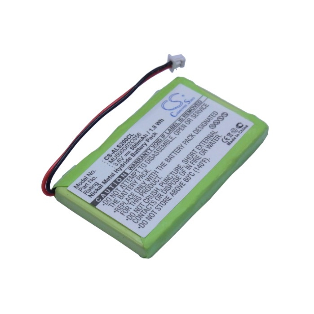 Compatibele batterijvervanging voor Audioline MU500D02C056