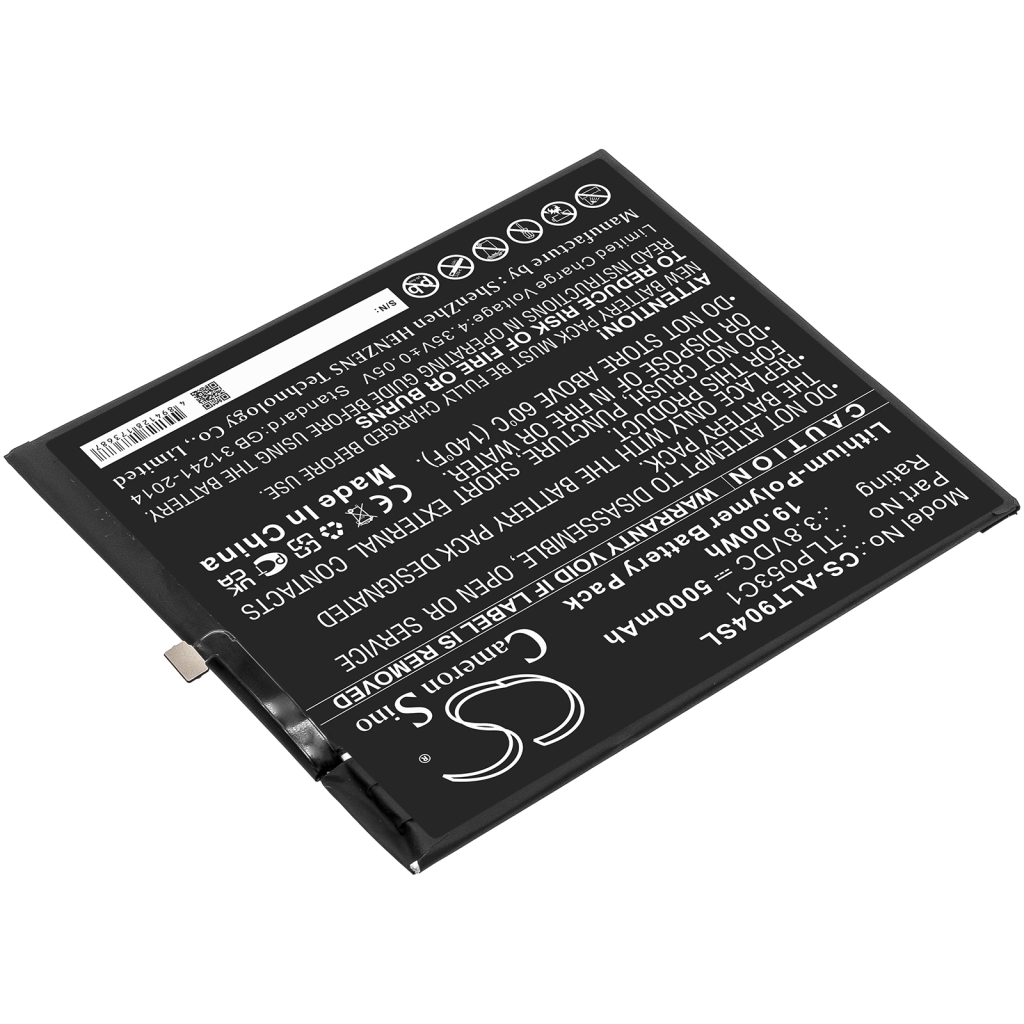 Compatibele batterijvervanging voor Alcatel TLP053C1