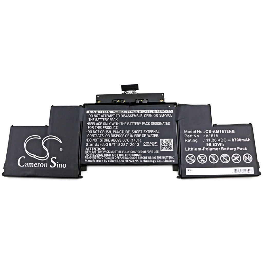 Notebook batterij Apple CS-AM1618NB
