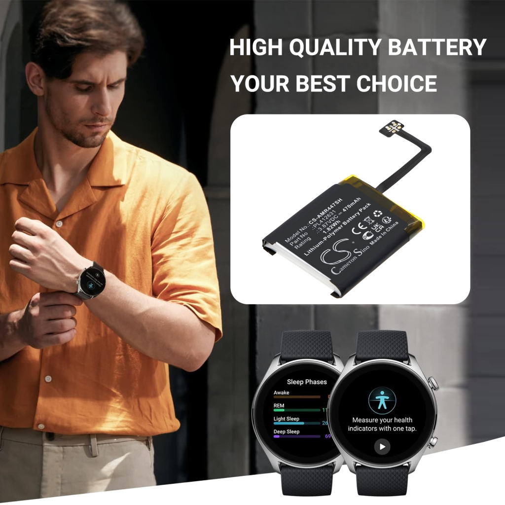 Smartwatch batterij Amazfit CS-AMR447SH