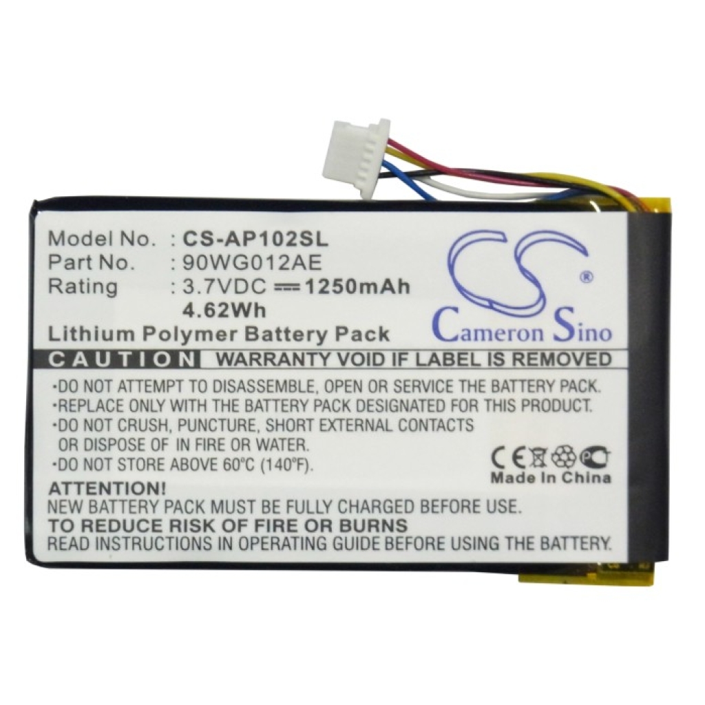 Batterijen GPS, Navigator Batterij CS-AP102SL