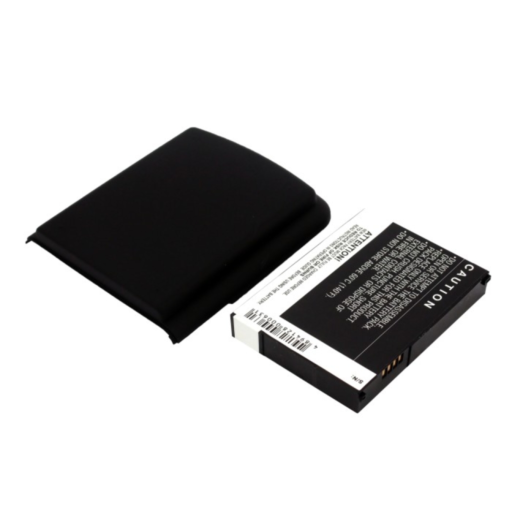 Flat cell with contacts and extended back cover