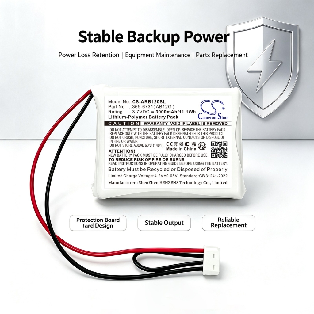 Batterijen compatibel met ABB 365-6731( AB12G ) CS-ARB120SL