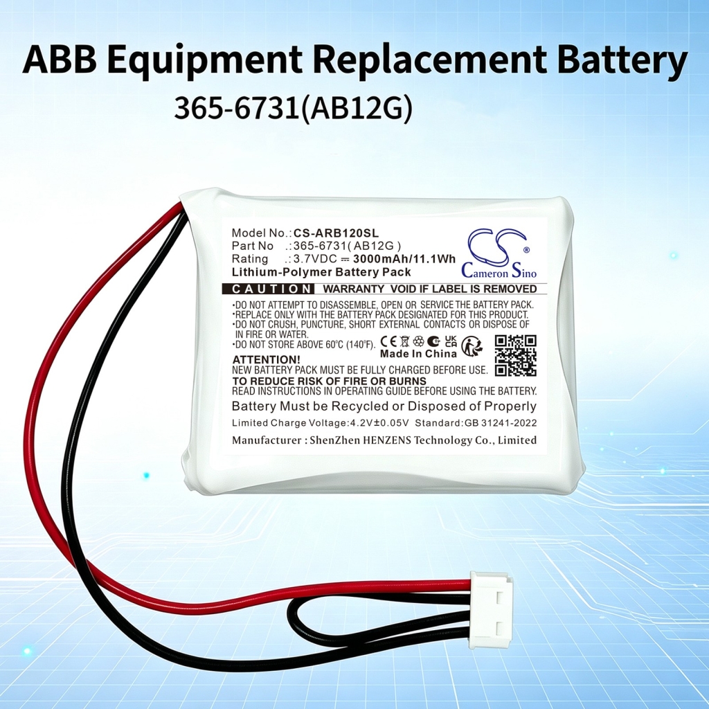 Batterijen compatibel met ABB 365-6731( AB12G ) CS-ARB120SL