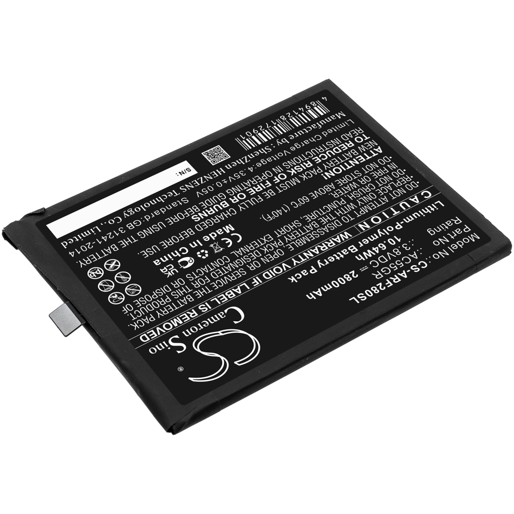 Compatibele batterijvervanging voor Archos AC55GR