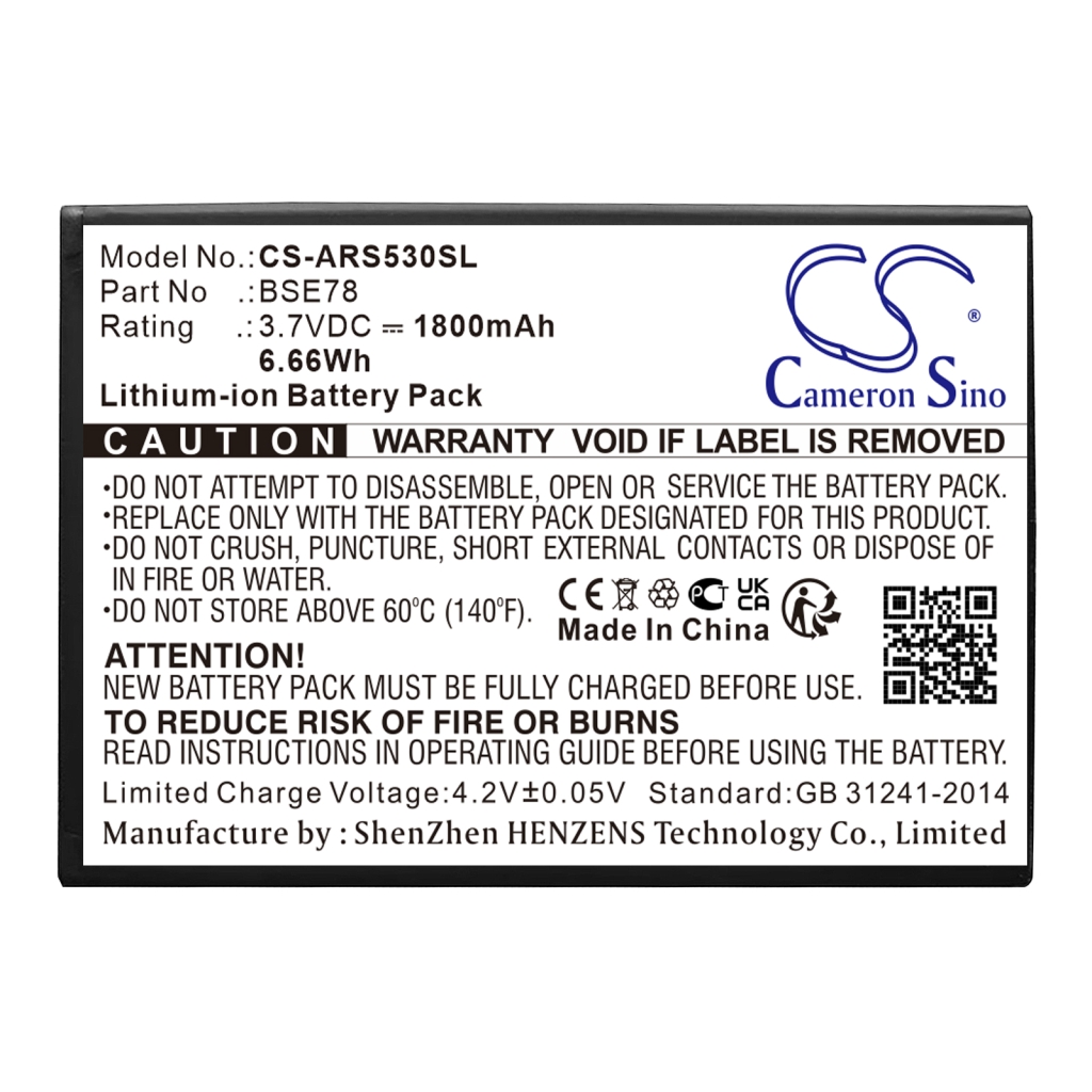 Compatibele batterijvervanging voor Archos BSE78