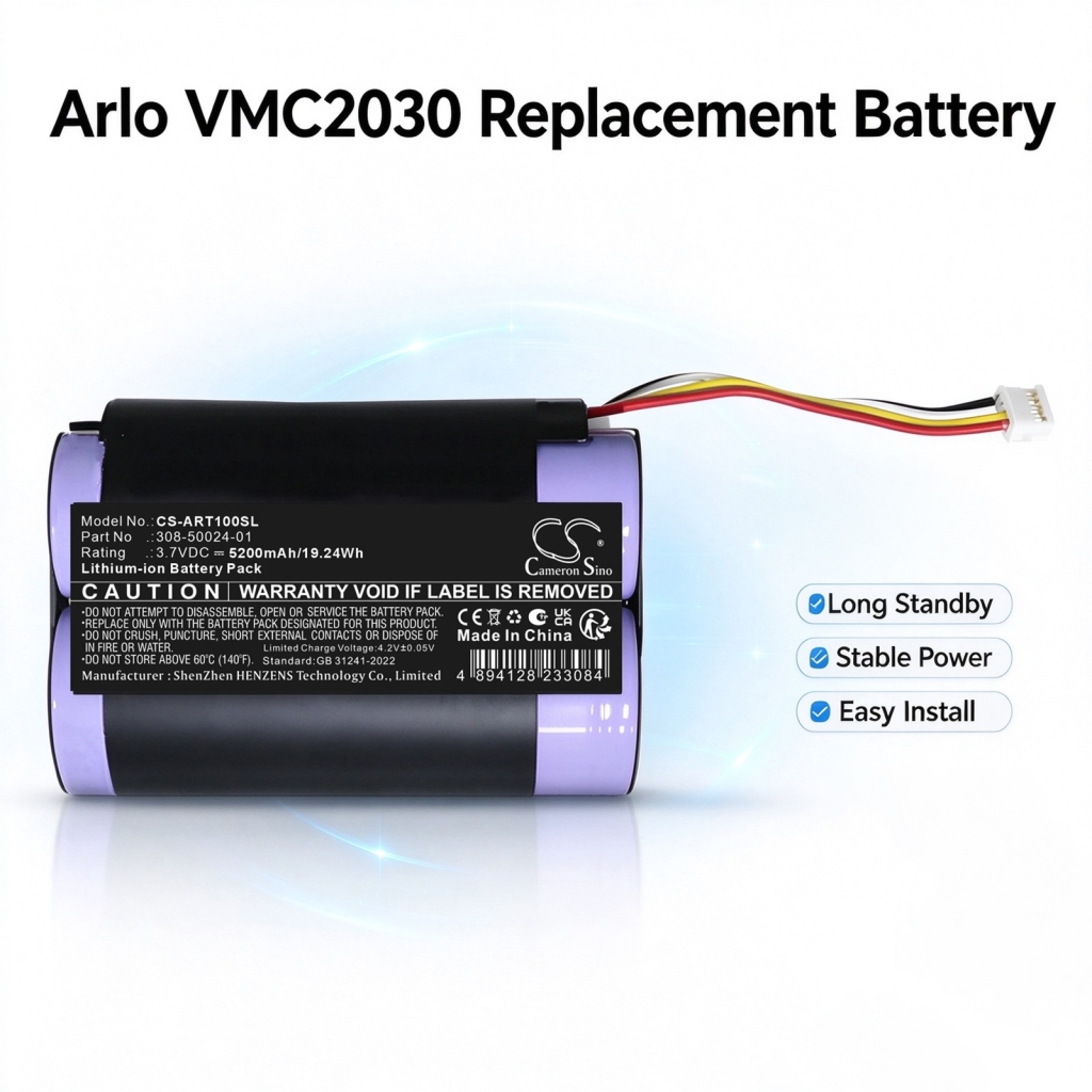 Battery compatible with Home Security Camera Battery