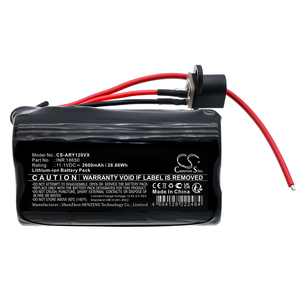 Batterij Vervangt INR 18650