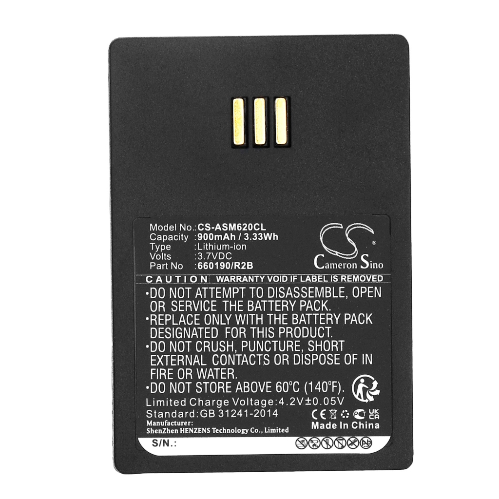 Aastra Ascom Draadloze telefoon batterij Innovaphone Openstage ... CS-ASM620CL