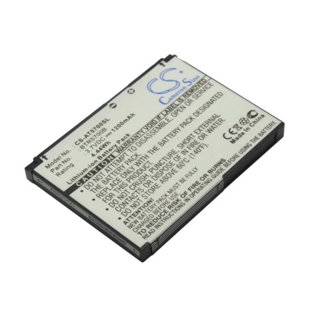 Compatibele batterijvervanging voor Audiovox BTR5700B