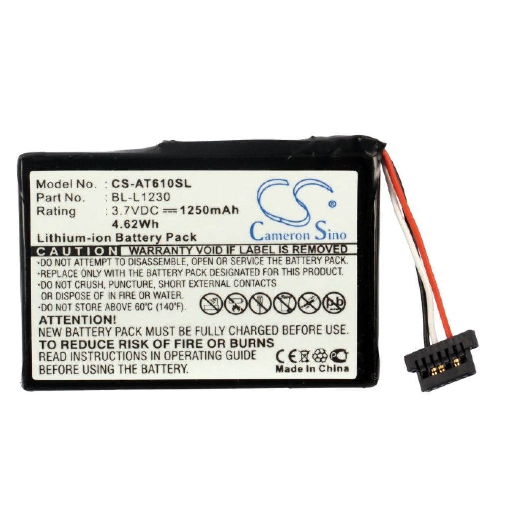 Batterijen GPS, Navigator Batterij CS-AT610SL