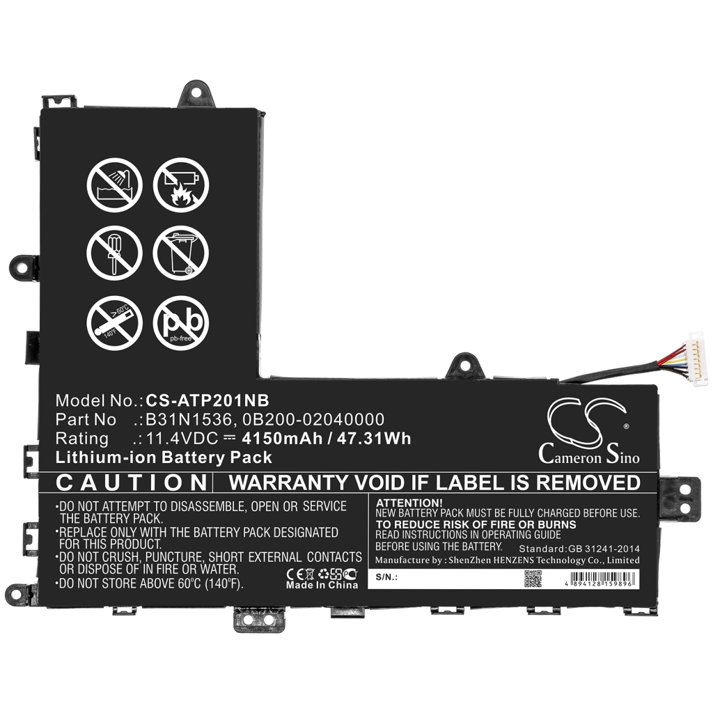 Batterijen Notebook batterij CS-ATP201NB