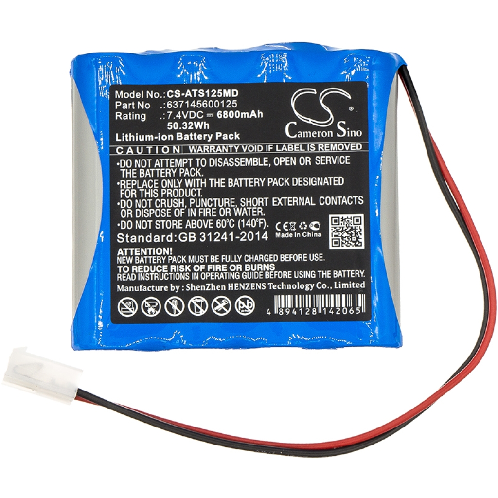 Compatibele batterijvervanging voor Atmos 637145600125