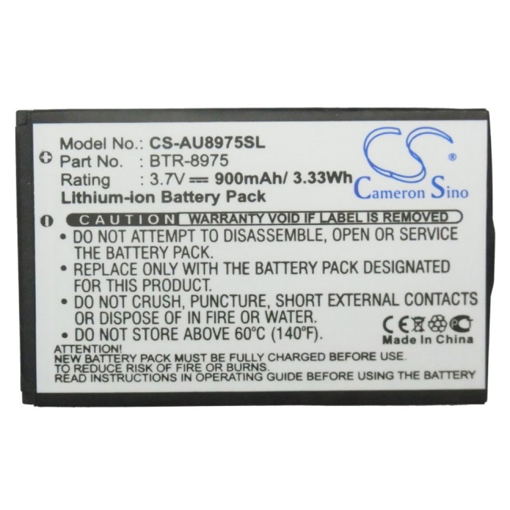 Battery compatible with Audiovox Pantech CS-AU8975SL
