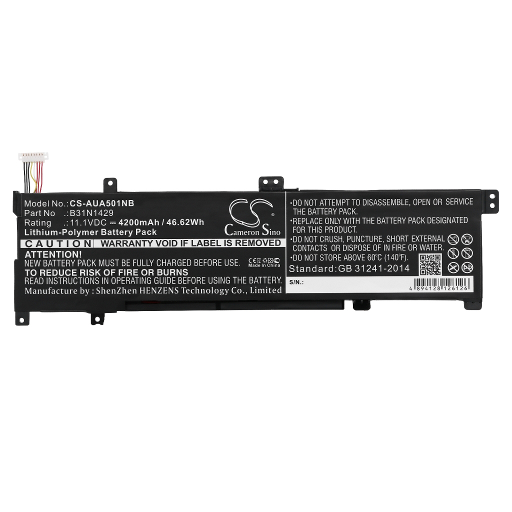 Notebook batterij Asus CS-AUA501NB