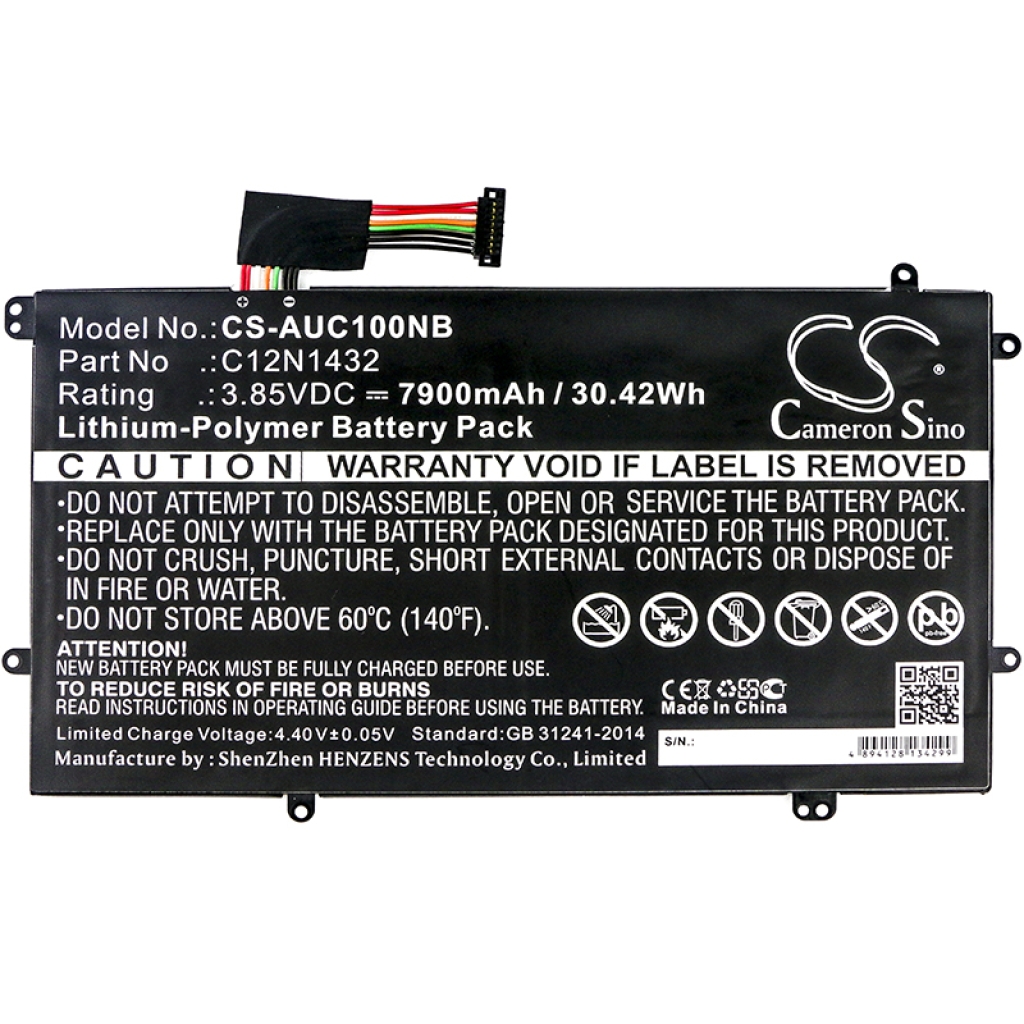 Batterijen Vervangt C12N1432