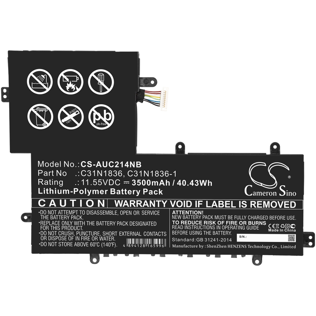 Batterijen Vervangt C31N1836