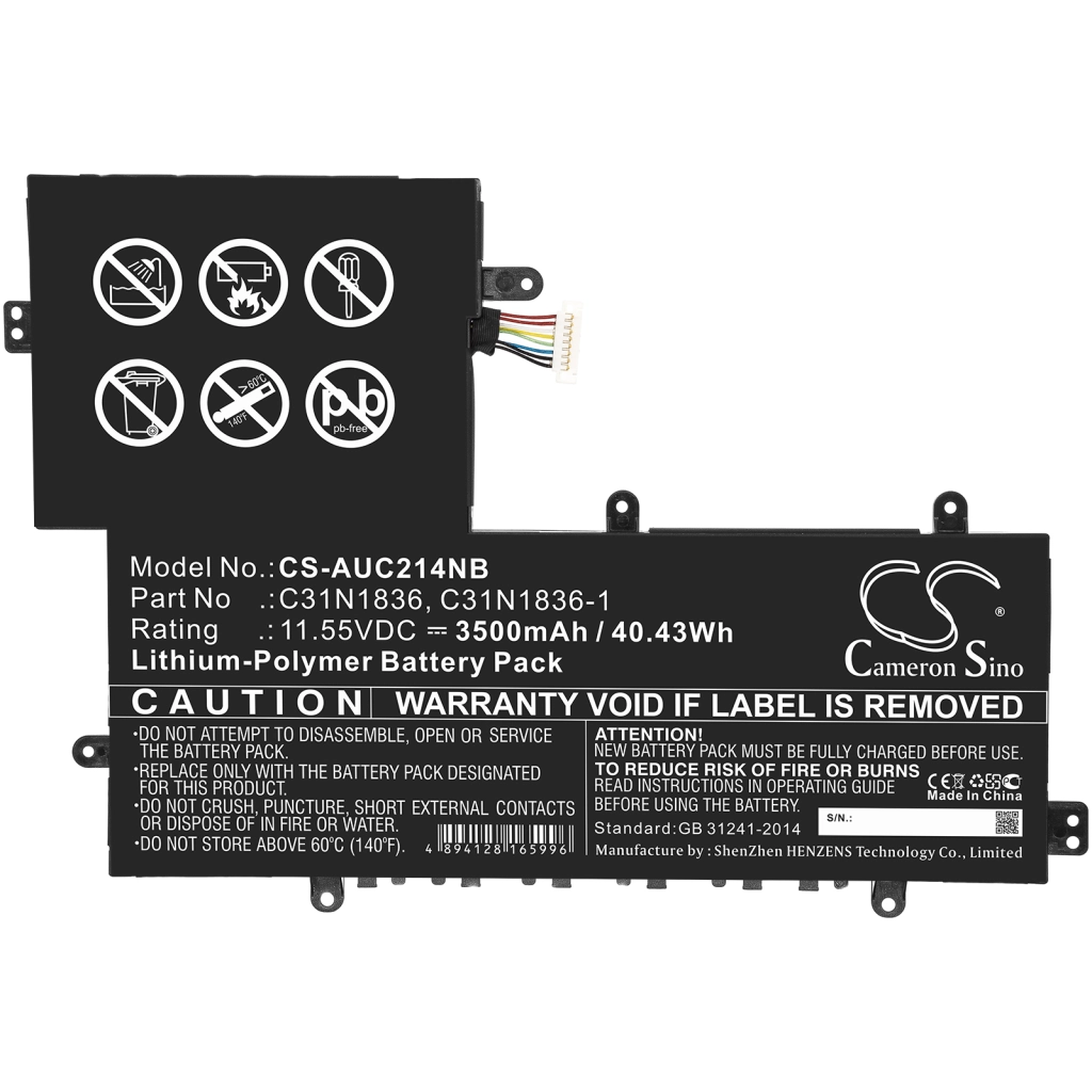 Batterijen Vervangt C31N1836
