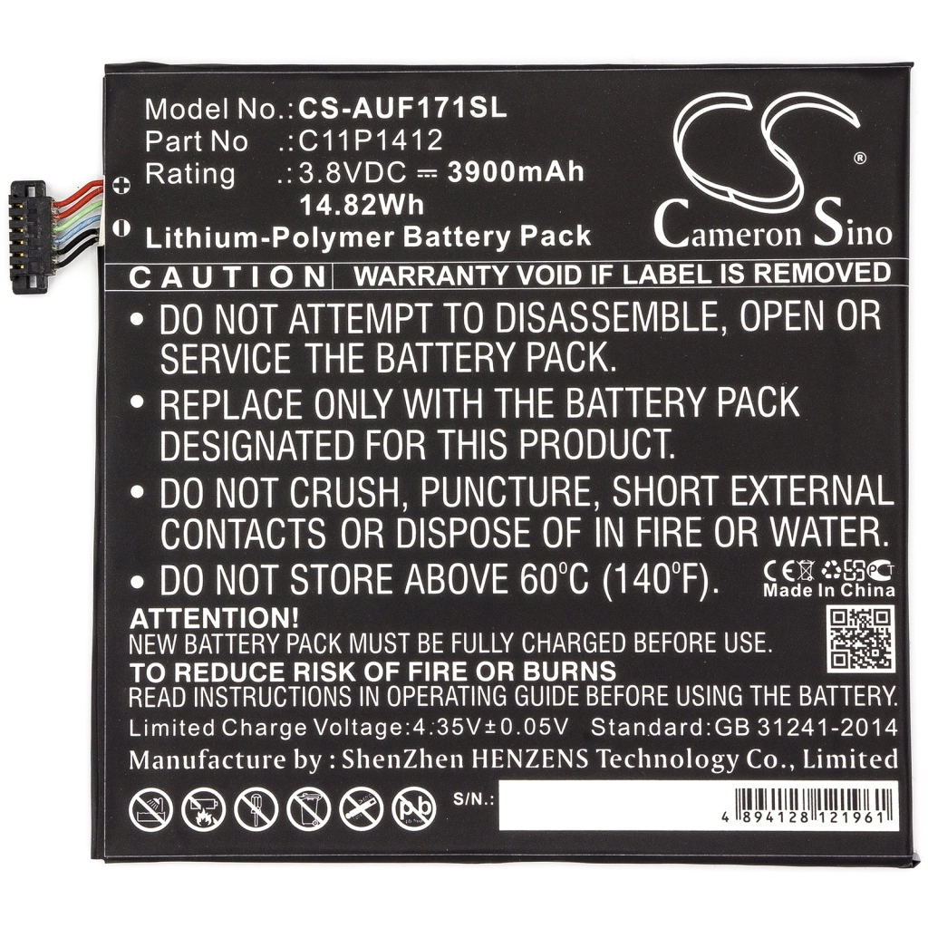 Batterijen Tablet batterijen CS-AUF171SL