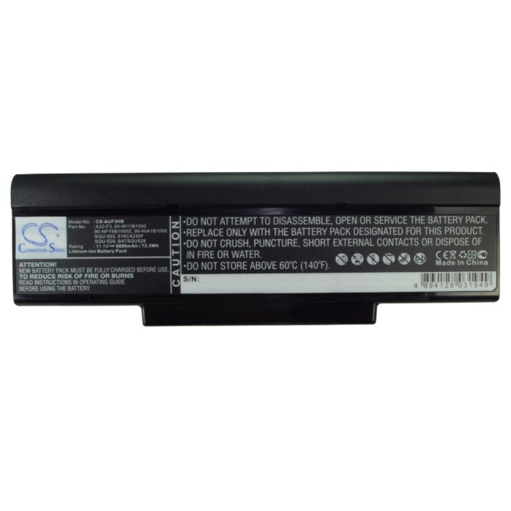Notebook battery Asus F3Tc