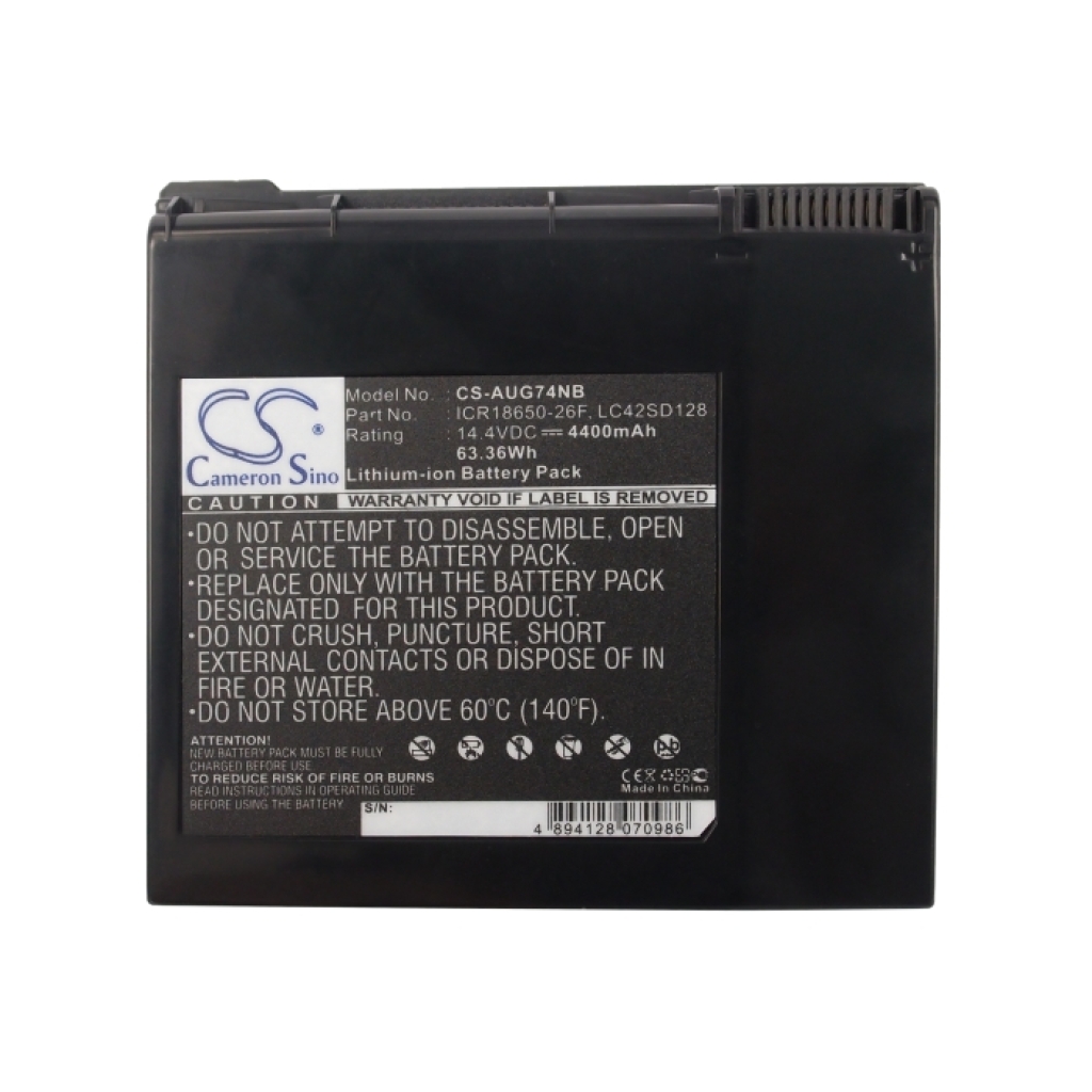 Batterijen Vervangt ICR18650-26F