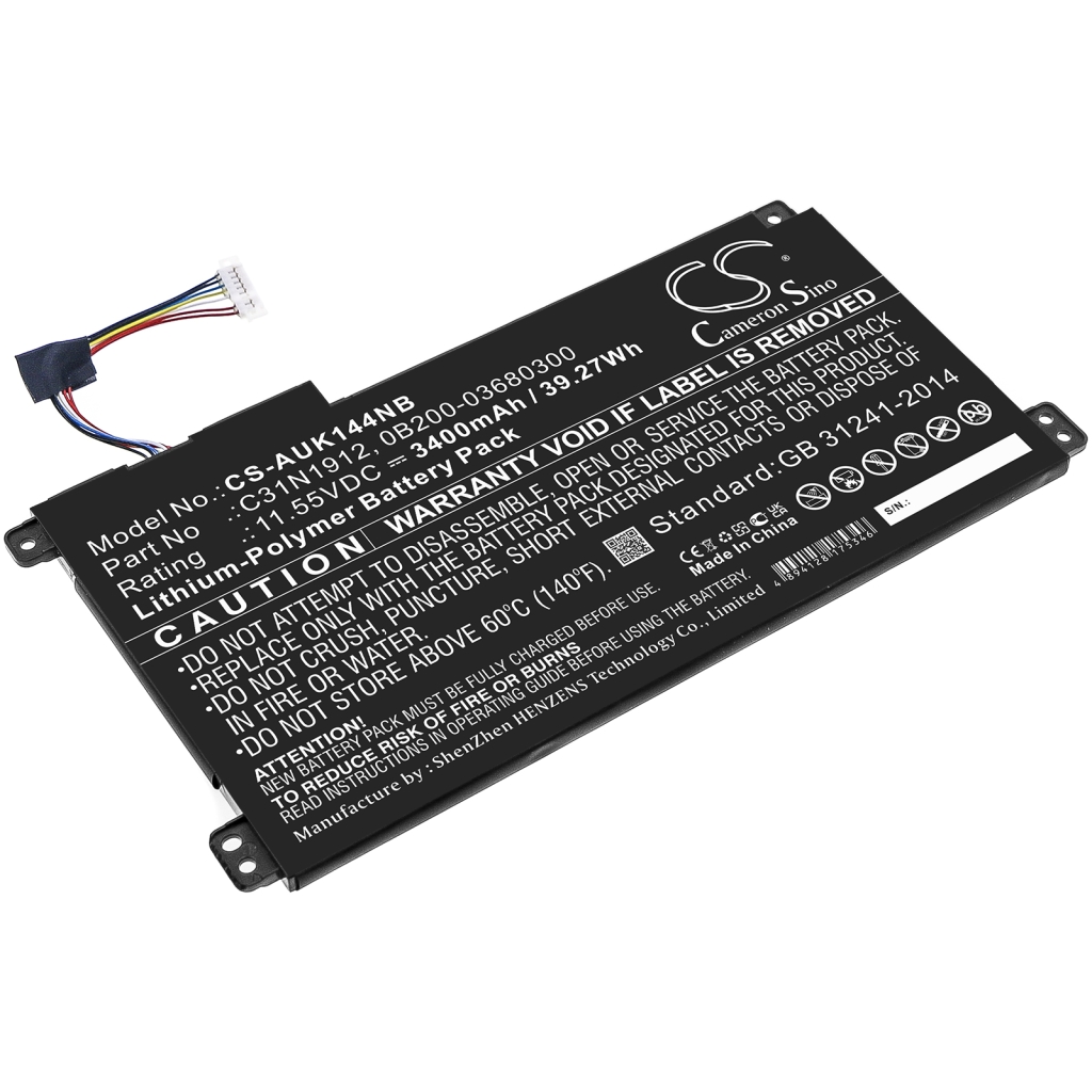 Notebook batterij Asus CS-AUK144NB