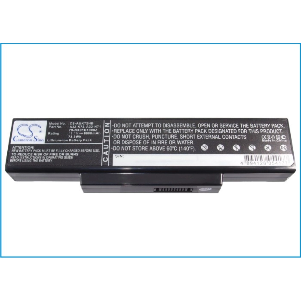 Batterijen Notebook batterij CS-AUK72HB