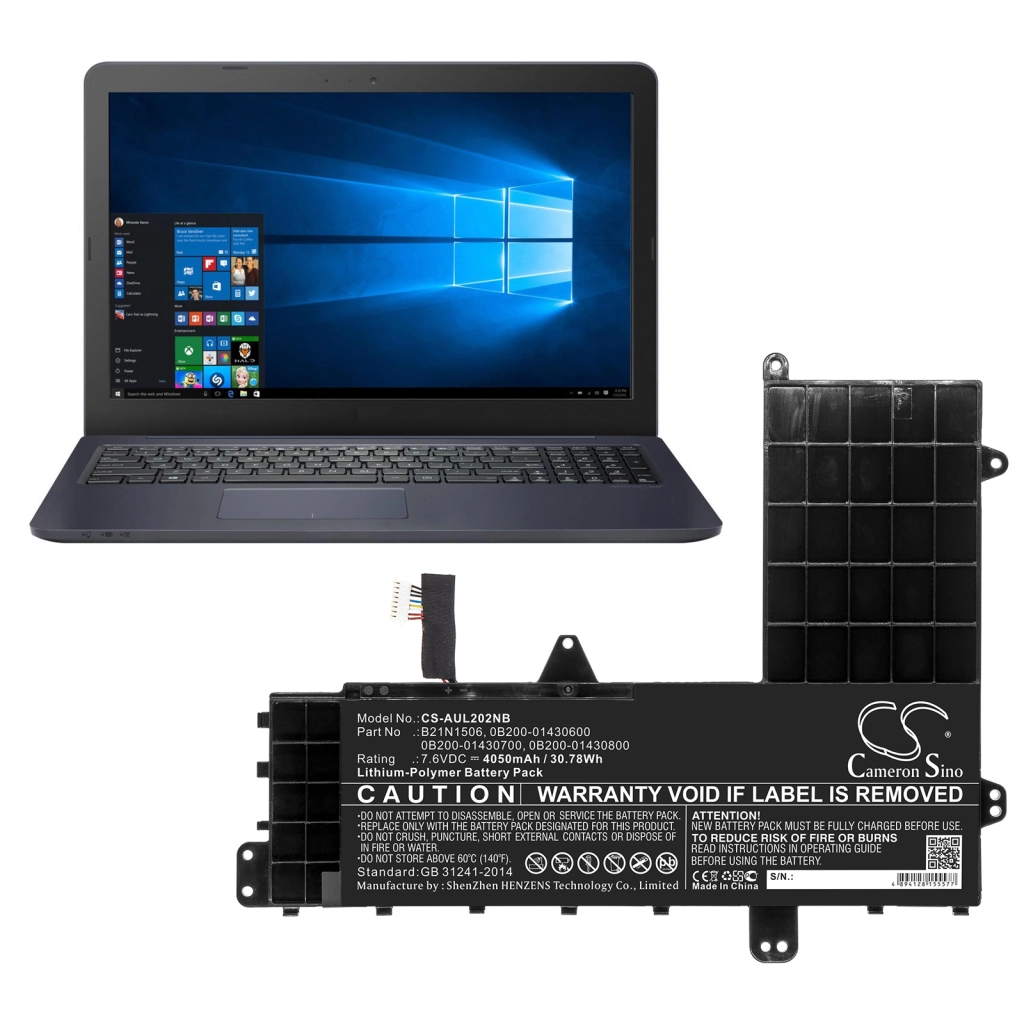 Notebook batterij Asus E502SA-XO141T