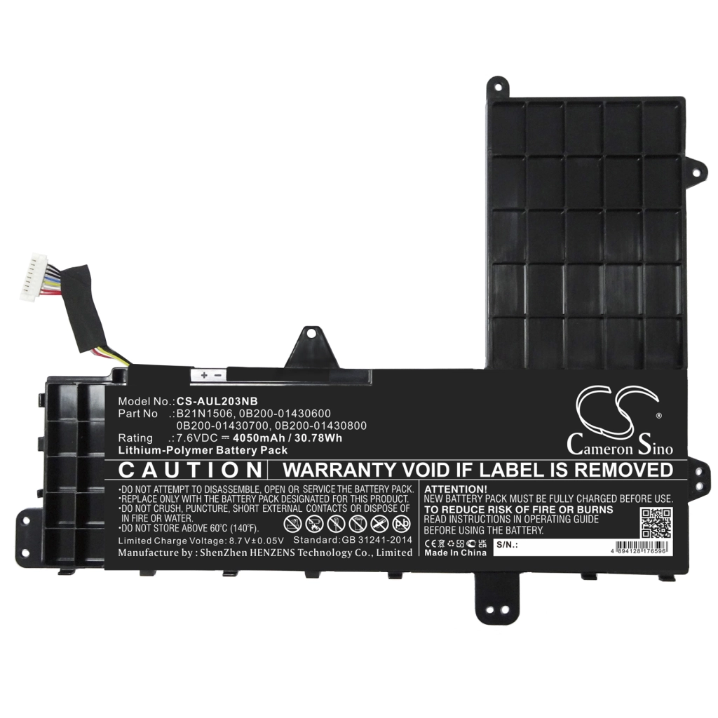 Batterijen Vervangt B21N1506