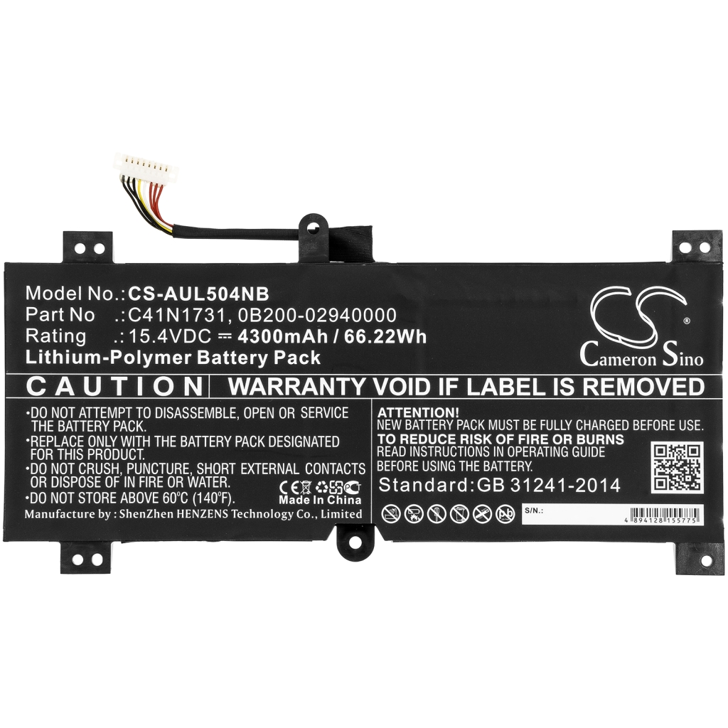 Batterijen Vervangt C41N1731