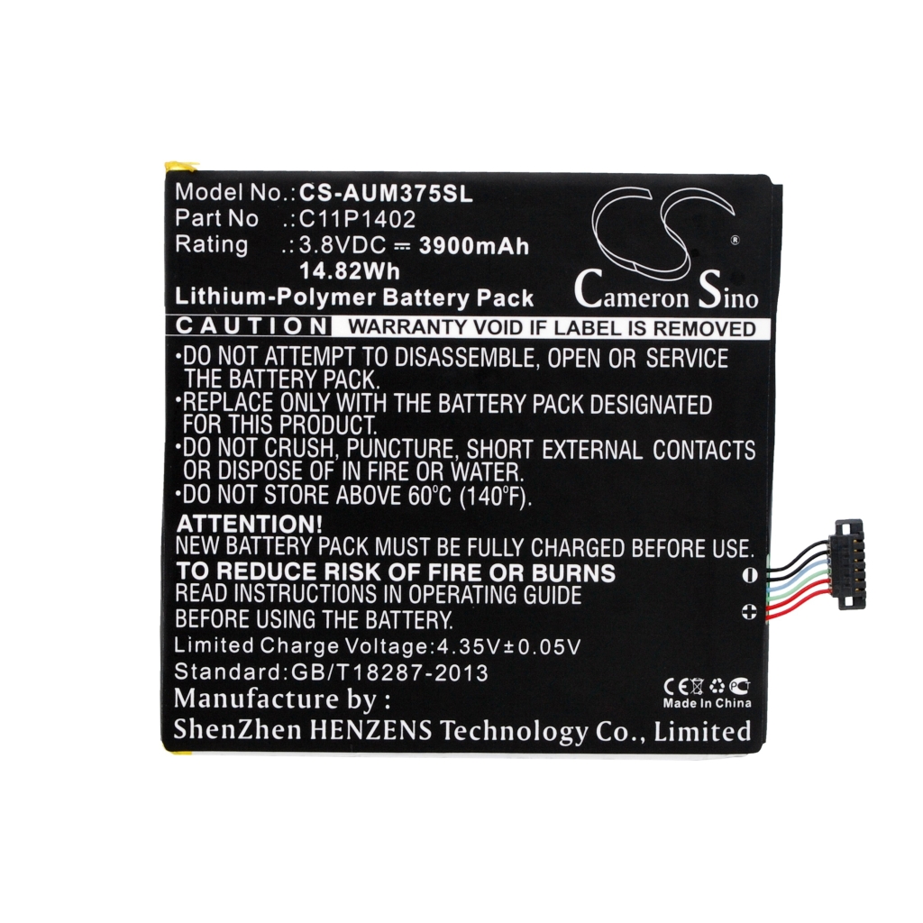 Compatibele batterijvervanging voor Asus C11P1402